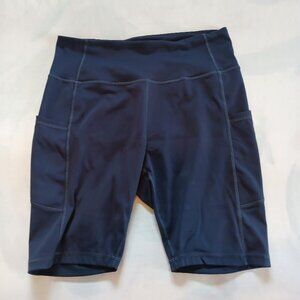 Navy-Blue Bike Shorts w/Two Pockets